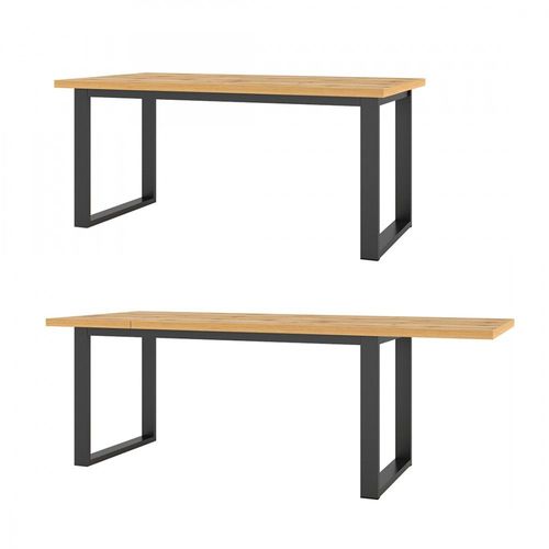 Table Extensible 10 Personnes Pour Salle À Manger Collection Milo Coloris Chêne.