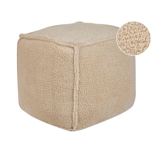 Pouf Alipur Marron Clair Tissu