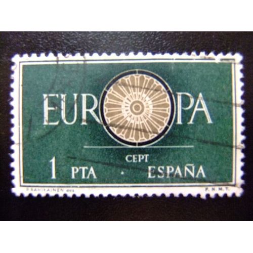 30 Espagne Espagne 1960 / Europe Cept / Edifil 1294 Fu Yvert 975 Fu