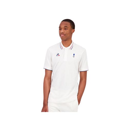 Polo Le Coq Sportif France Olympique Homme Blanc