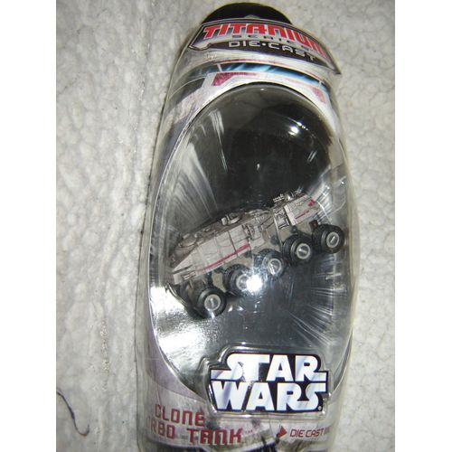 Vaisseau Star Wars Titanium Die Cast Série 2005 : Clone Turbo Tank