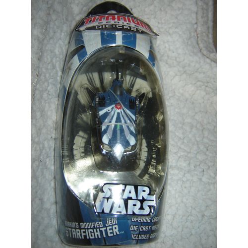 Vaisseau Star Wars Titanium Die Cast Série 2006 : Anakin's Modified Jedi Starfighter