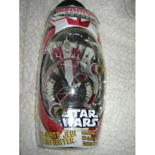 Vaisseau Star Wars Titanium Die Cast Série 2006 : Obi Wan's Jedi Starfighter Hyperdrive Ring