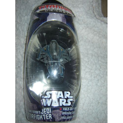 Vaisseau Star Wars Titanium Die Cast Série 2006 : Obi Wan's Jedi Starfighter
