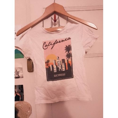 Tee-Shirt Blanc Motifs Colorés 6 Ans Kiabi.