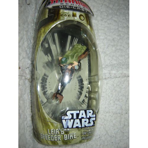 Vaisseau Star Wars Titanium Die Cast Série 2006 : Leia's Speeder Bike