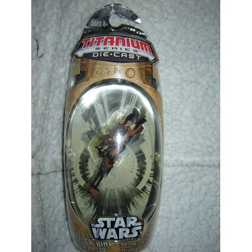 Vaisseau Star Wars Titanium Die Cast Série 2006 : Stolen Imperial Speeder Bike & Paploo