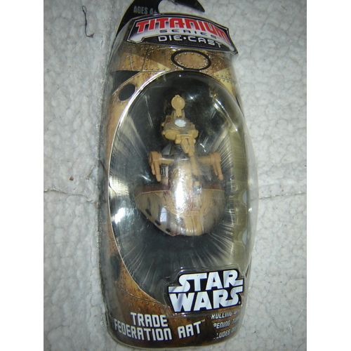 Vaisseau Star Wars Titanium Die Cast Série 2006 : Trade Federation Aat
