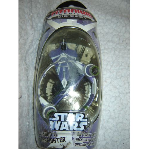 Vaisseau Star Wars Titanium Die Cast Série 2007 : Plo Koon's Jedi Starfighter Hyperdrive