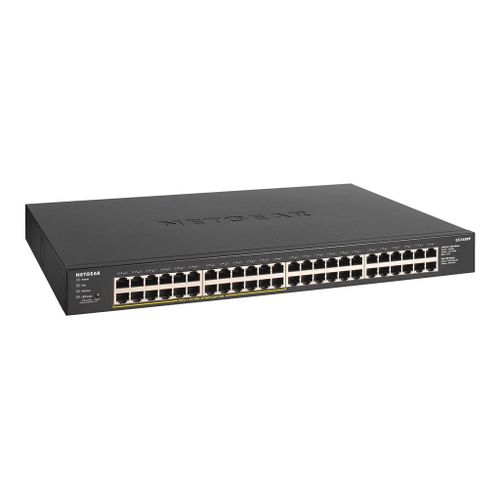 NETGEAR GS348PP - Commutateur - non géré - 48 x 10/100/1000 (24 PoE+) - de bureau, Montable sur rack - PoE+ (380 W)