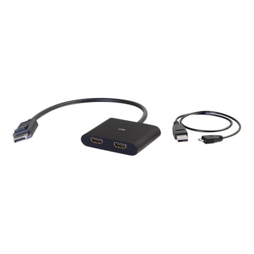 C2G DisplayPort 1.2 to Dual HDMI MST Hub - Commutateur vidéo/audio - 2 x HDMI - de bureau