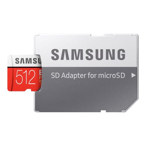 Samsung EVO Plus MB-MC512HA - Carte mémoire flash (adaptateur microSDXC vers SD inclus(e)) - 512 Go - UHS-I U3 / Class10 - microSDXC UHS-I