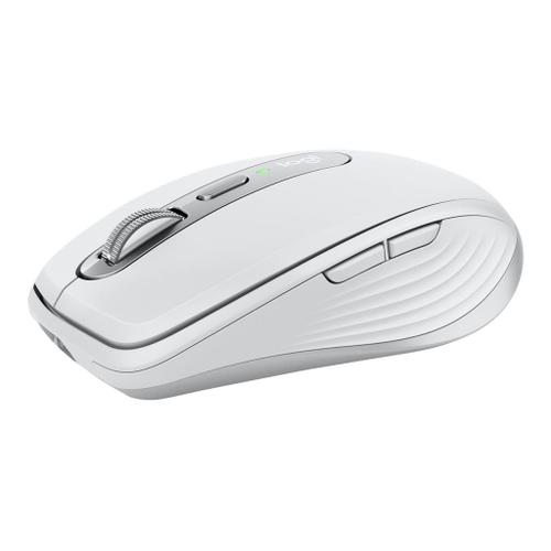 Logitech MX Anywhere 3 pour Mac - Souris - laser - 6 boutons - sans fil - Bluetooth - récepteur sans fil USB - gris pâle