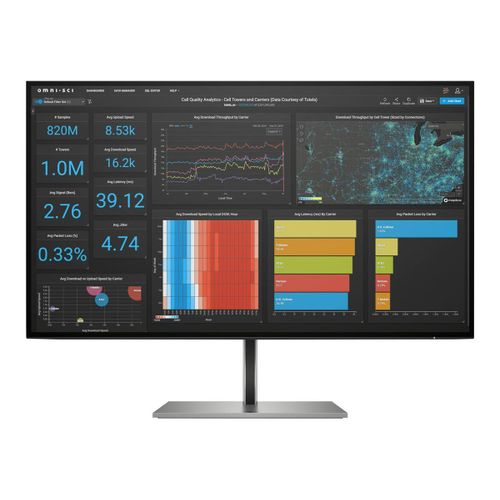 HP Z27q G3 - Écran LED - 27" - 2560 x 1440 QHD @ 60 Hz - IPS - 350 cd/m² - 1000:1 - 5 ms - HDMI, 2xDisplayPort - argent