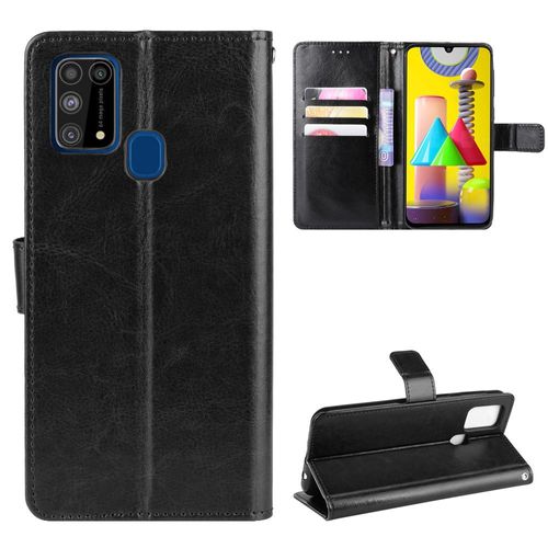 Coque Samsung Galaxy M31,Etui Pour Samsung Galaxy M31,Coque En Cuir Pour Samsung Galaxy M31,Convient A Etui La Samsung Galaxy M31,Noir
