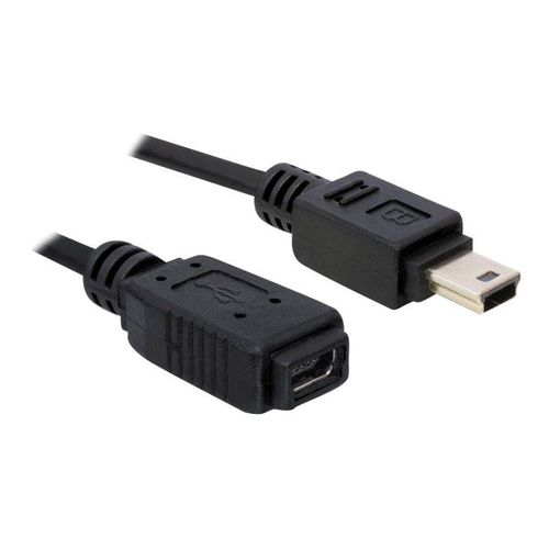 Delock - Câble USB - mini USB type B (M) pour mini USB type B (F) - 1 m