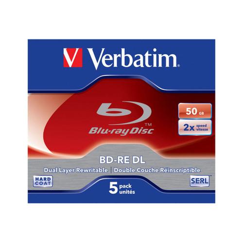 Verbatim - 5 x BD-RE DL - 50 Go 2x - boîtier CD