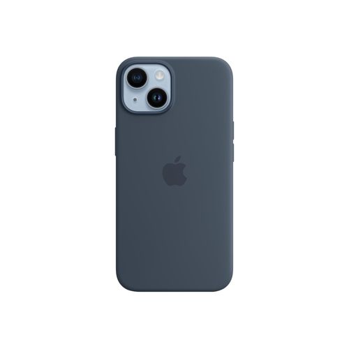 Apple - Coque De Protection Pour Téléphone Portable - Compatibilité Avec Magsafe - Silicone - Bleu Tempête - Pour Iphone 14