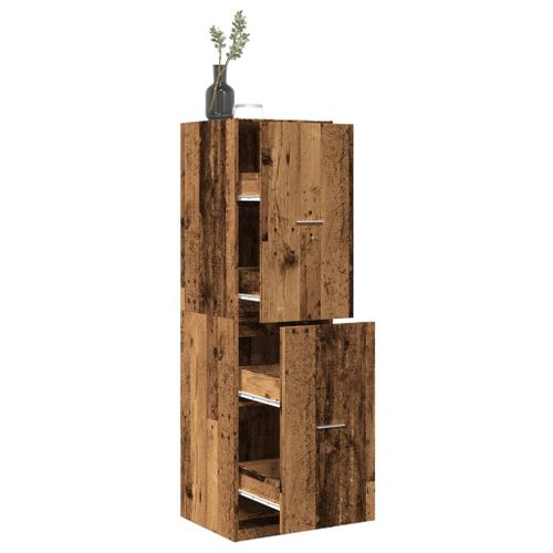 Vidaxl Armoire D'apothicaire Vieux Bois 40x41x144,5 Cm Bois Ingénierie