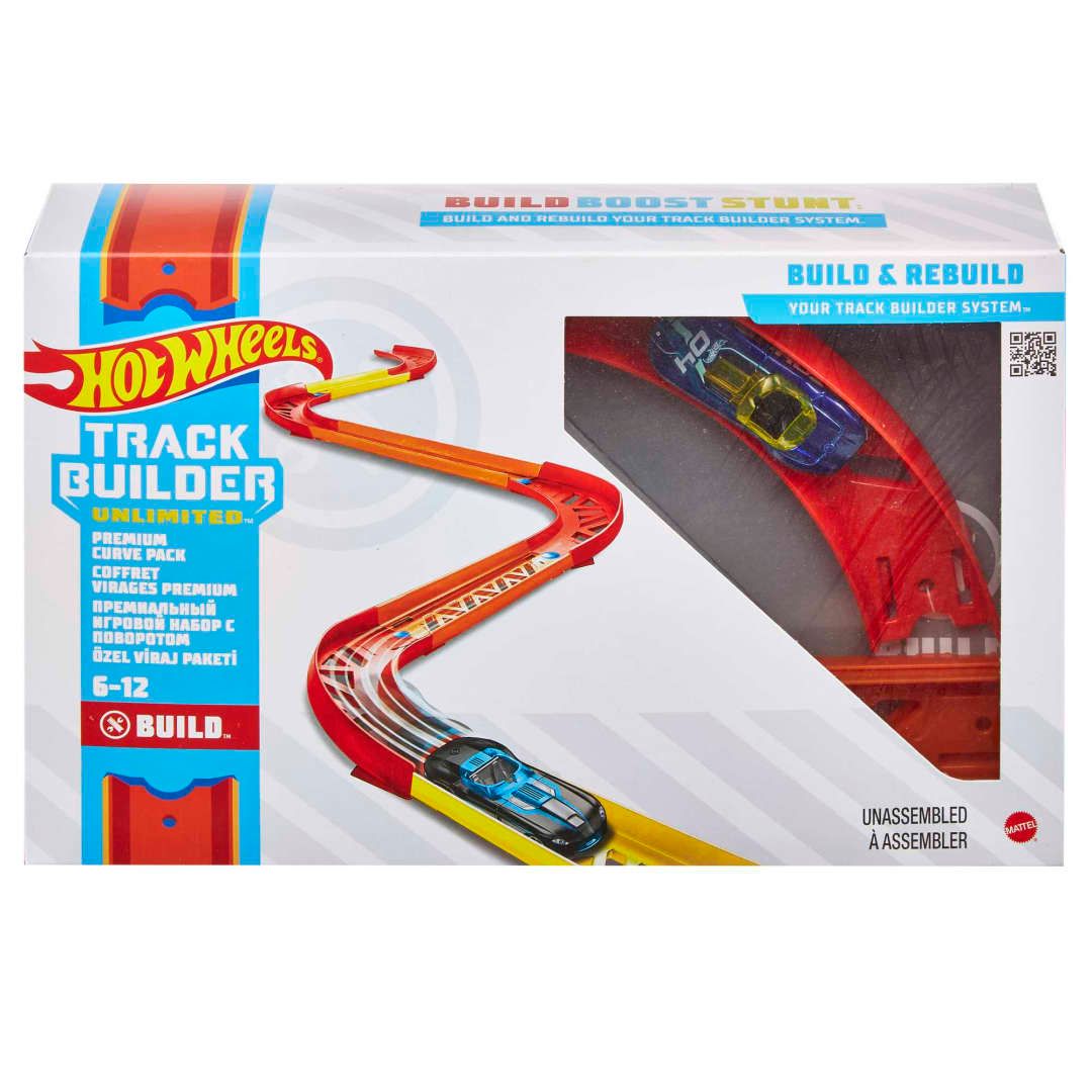 Hot Wheels - Track Builder Unlimited - Coffret Virages Premium - 6