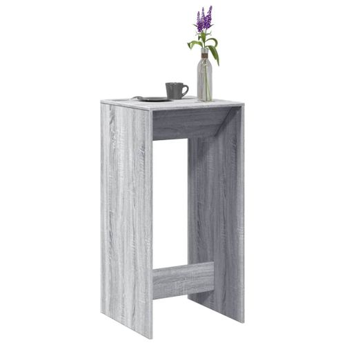 Vidaxl Table De Bar Sonoma Gris 51x50x103,5 Cm Bois D'ingénierie