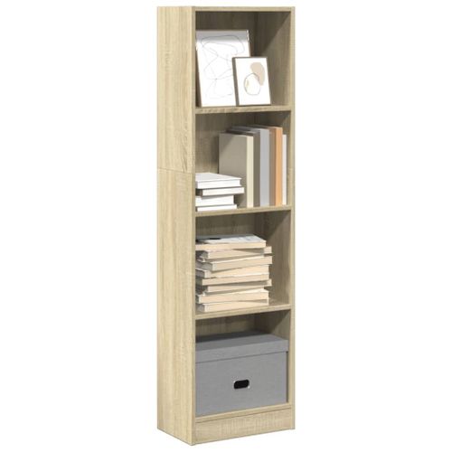 Vidaxl Bibliothèque Chêne Sonoma 40x24x143 Cm Bois D'ingénierie
