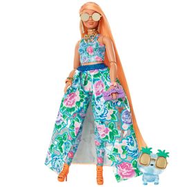 Barbie Extra Fancy Puppe Bl. Kleid M. Bm Hhn14