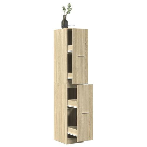 Vidaxl Armoire D'apothicaire Chêne Sonoma Bois D'ingénierie