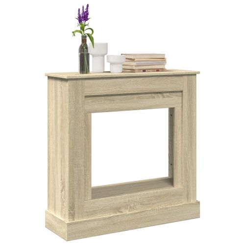 VidaXL Cadre de cheminée chêne sonoma 90x30x90 cm bois d'ingénierie