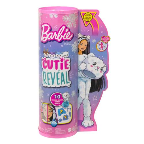 Barbie Cutie Reveal Snowflake Sparkle Et Costume D'ours Polaire Doux