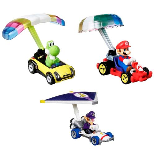 Hot Wheels Mario Kart Pack 3 Véhicules Aile