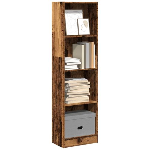 Vidaxl Bibliothèque Vieux Bois 40x24x143 Cm Bois D'ingénierie
