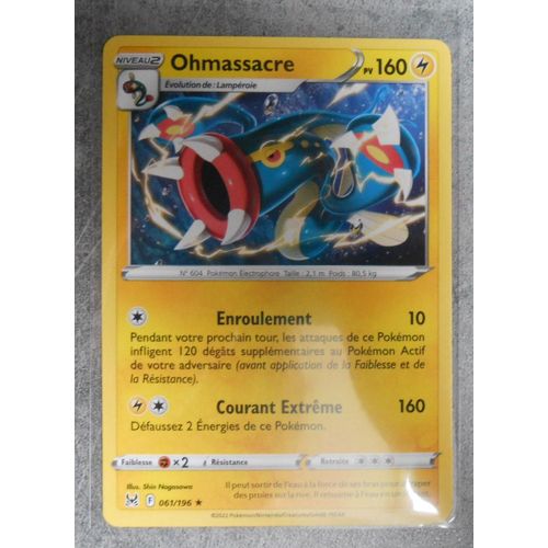 Carte Pokemon Ohmassacre 061/196 - Eb11 - Origine Perdue - Vf