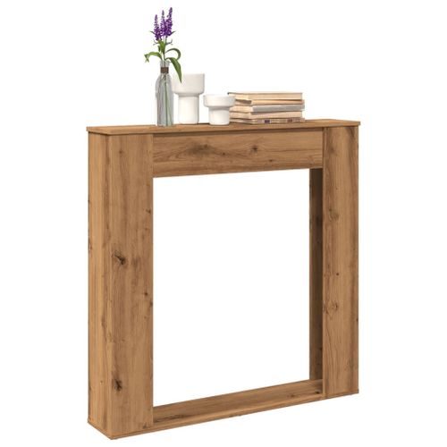 VidaXL Cadre de cheminée chêne artisanal 100x20x100 cm bois ingénierie