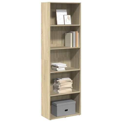 Vidaxl Bibliothèque Chêne Sonoma 60x30x189 Cm Bois D'ingénierie