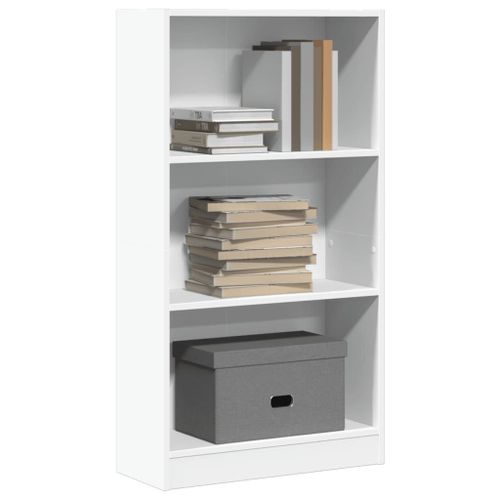 Vidaxl Bibliothèque Blanc 60x24x109 Cm Bois D'ingénierie