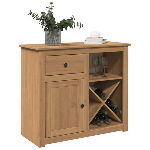 Vidaxl Buffet Avec Tiroir Panama 93x40x80 Cm Bois Massif De Pin