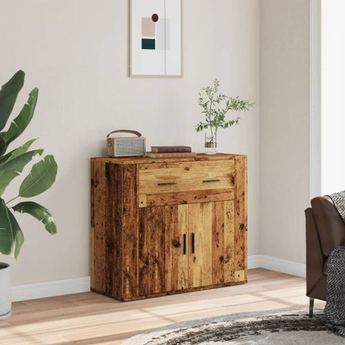 Vidaxl Buffet Vieux Bois 80x33x70 Cm Bois D'ingénierie