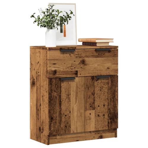 Vidaxl Buffet Vieux Bois 60x30x70 Cm Bois D'ingénierie