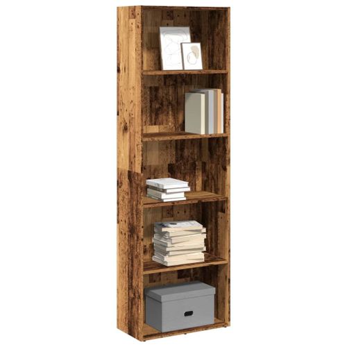 Vidaxl Bibliothèque Vieux Bois 60x30x189 Cm Bois D'ingénierie