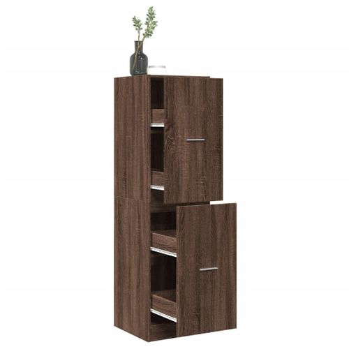 Vidaxl Armoire Apothicaire Chêne Marron 40x41x144,5 Cm Bois Ingénierie