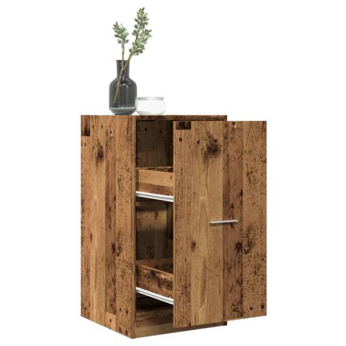 Vidaxl Armoire D'apothicaire Vieux Bois 40x41x77,5cm Bois D'ingénierie