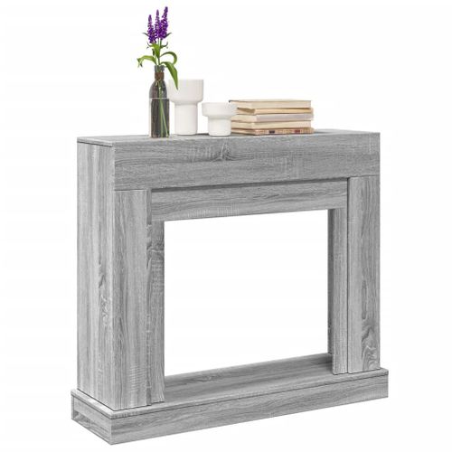 VidaXL Cadre de cheminée sonoma gris 100x30x87,5 cm bois d'ingénierie