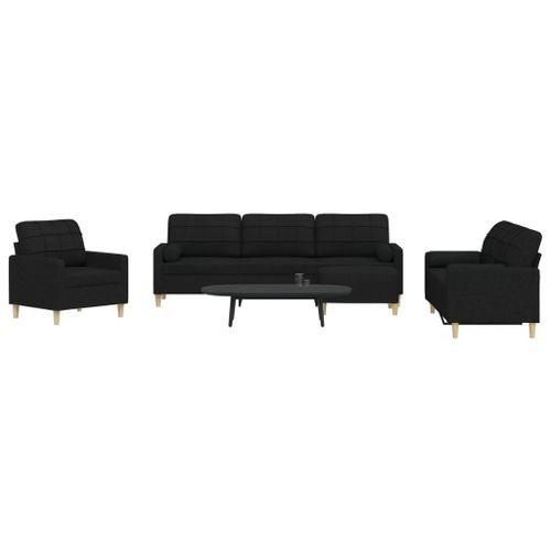 Vidaxl Ensemble De Canapés 4 Pcs Repose-Pied Et Coussins Décoratifs
