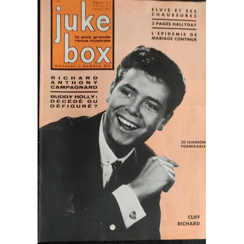Vintage Rock Magazine " Cliff Richard " Jukebox No.80 Belgique 1963
