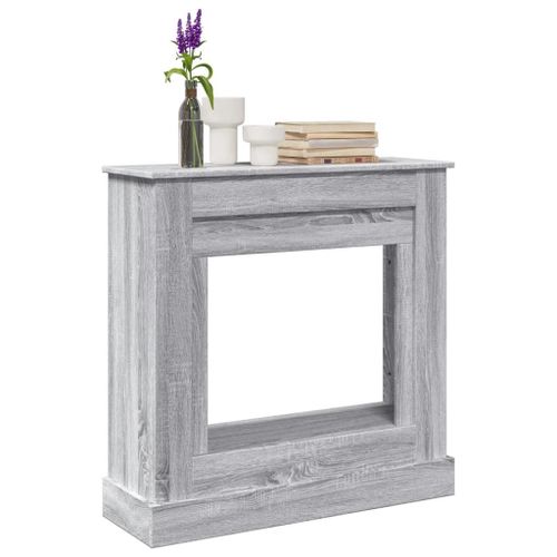 VidaXL Cadre de cheminée sonoma gris 90x30x90 cm bois d'ingénierie