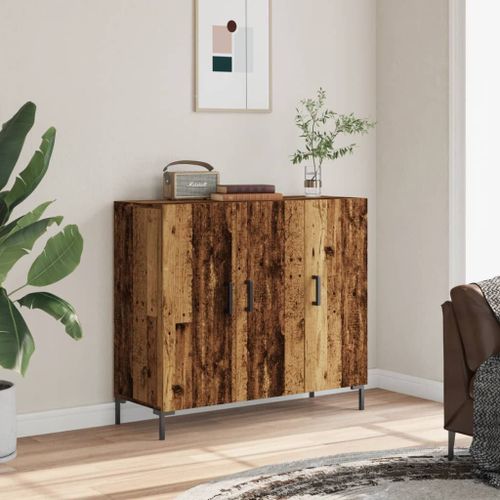 Vidaxl Buffet Vieux Bois 90x34x80 Cm Bois D'ingénierie