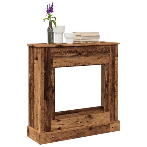 VidaXL Cadre de cheminée vieux bois 90x30x90 cm bois d'ingénierie