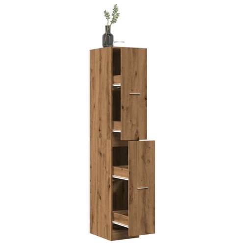 Vidaxl Armoire D'apothicaire Chêne Artisanal Bois D'ingénierie