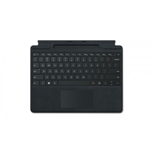 Microsoft Clavier Signature pour Surface Pro - Clavier - avec pavé tactile, accéléromètre, plateau de rangement et de chargement du Surface Slim Pen 2 - QWERTY - Anglais international - noir -...